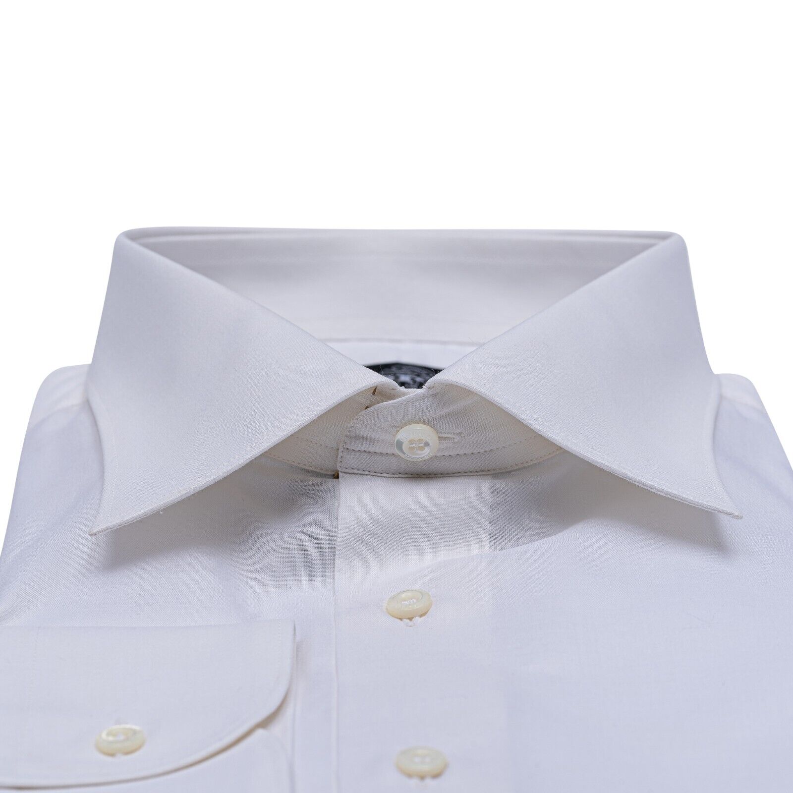 690$ LUXURY GERLIN Shirt White THOMAS MASON Fine Cotton 4D ZILLI