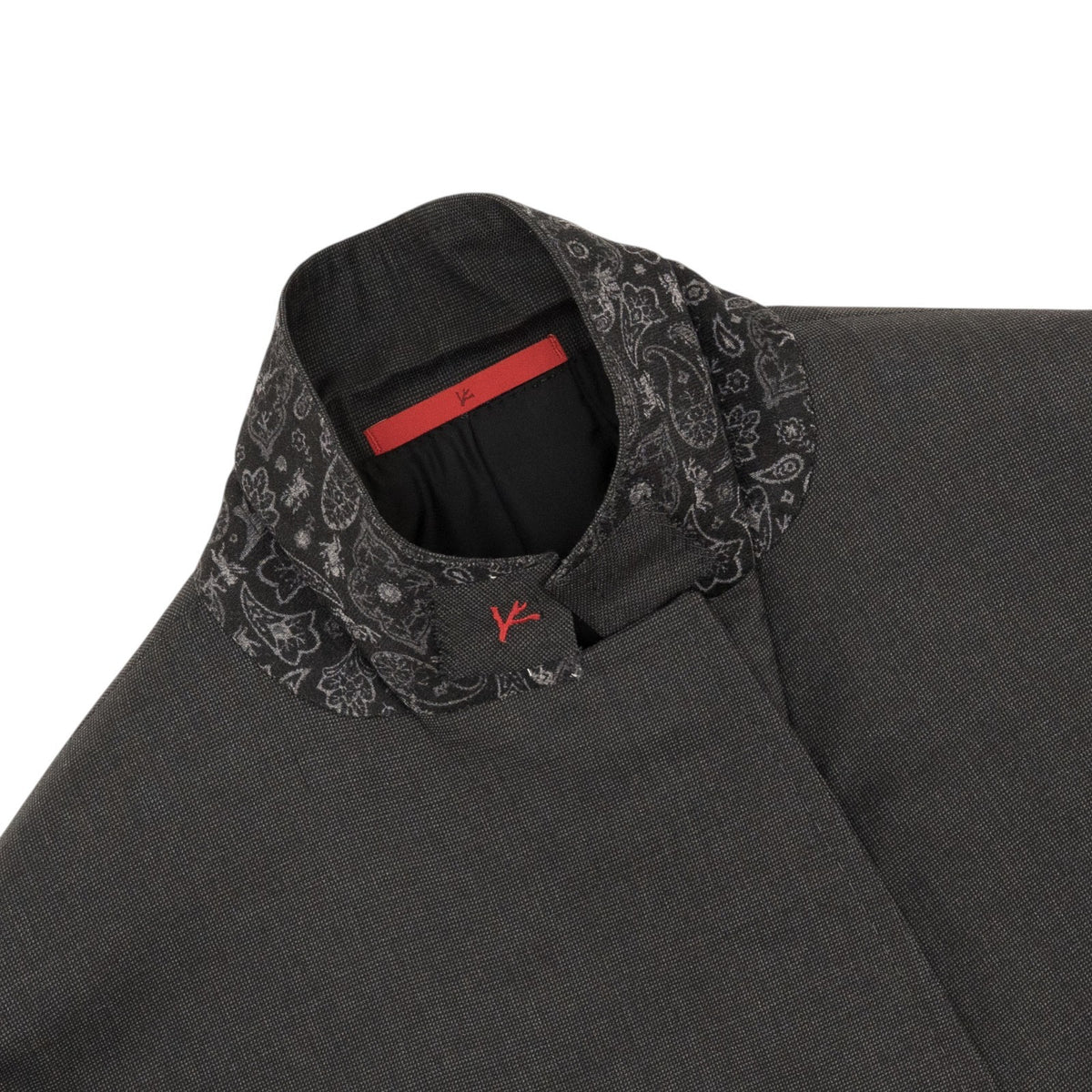 $6850 ISAIA NAPOLI "Capri" Dark Gray Suit Hand-Sewn Fine Wool Textured
