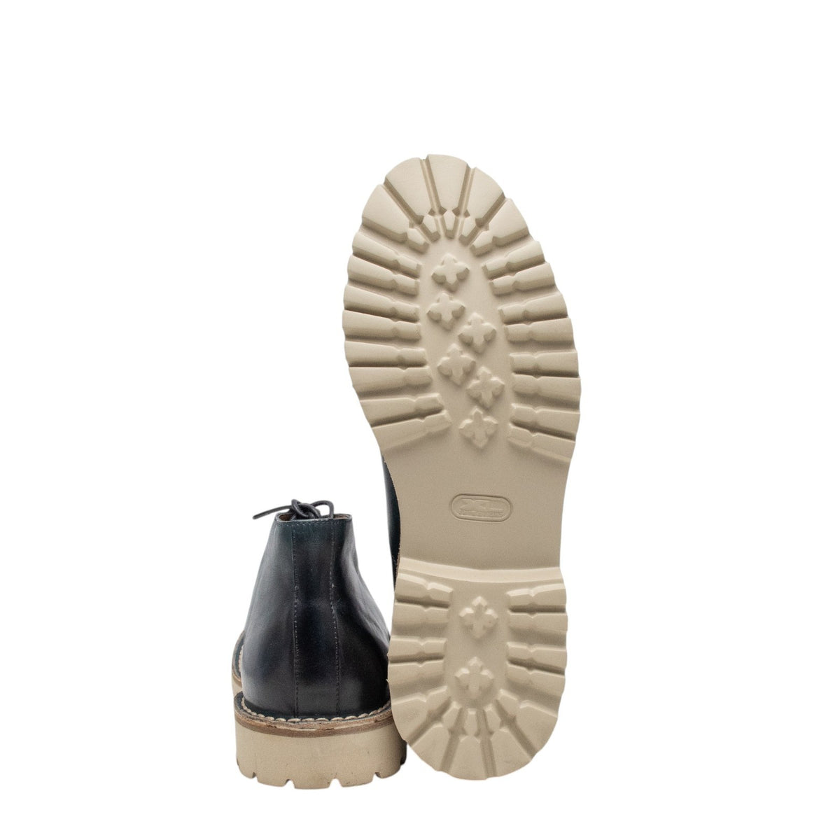 1300$ TESTONI "Piuma" La Thuile Desert Boot Unlined Calf Navy 8 UK /9 US / 42 IT