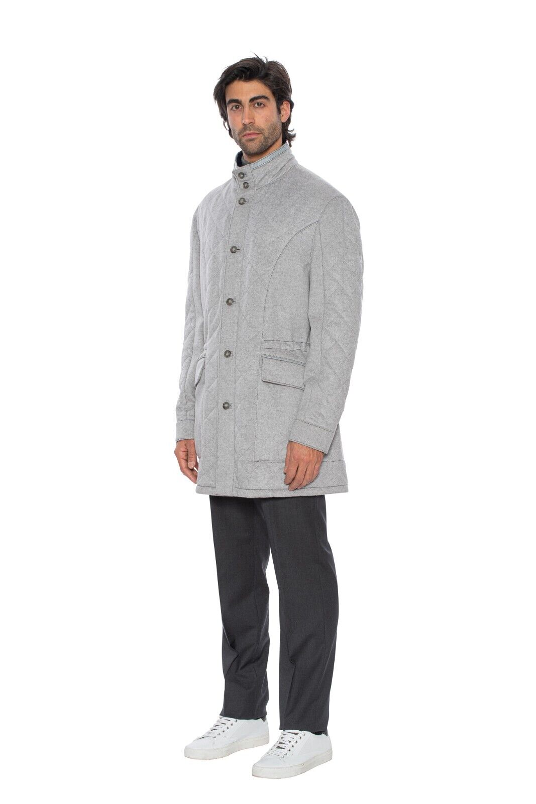 11K HETTABRETZ Jacket Coat 100% Cashmere / Alligator / Mink / SilK 40 US / 50 EU