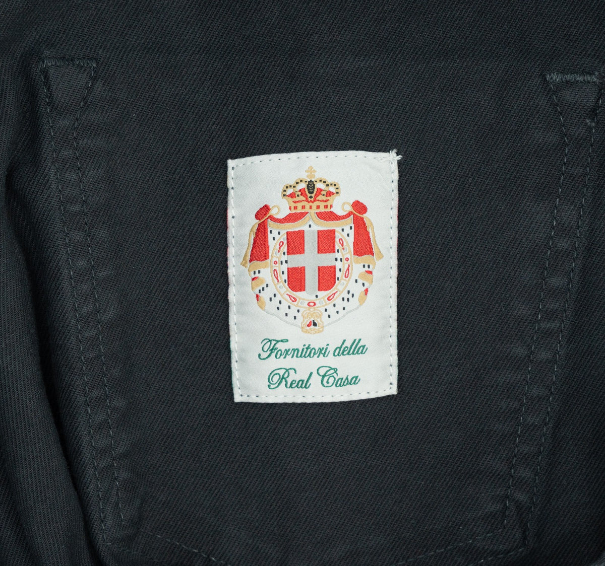 415$ LUIGI BORRELLI NAPOLI Dark Blue Denim Jeans Pant Cotton 35 US / 51 EU
