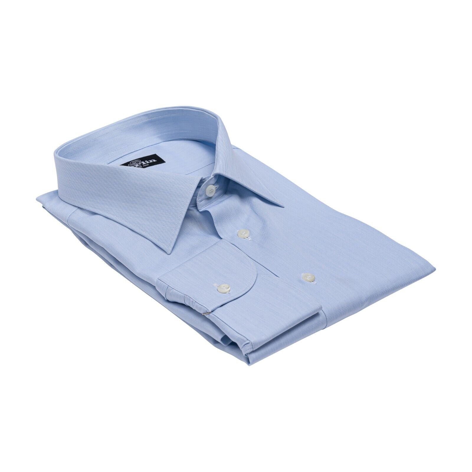 690$ LUXURY GERLIN Shirt Light Blue THOMAS MASON Cotton 1AO ZILLI