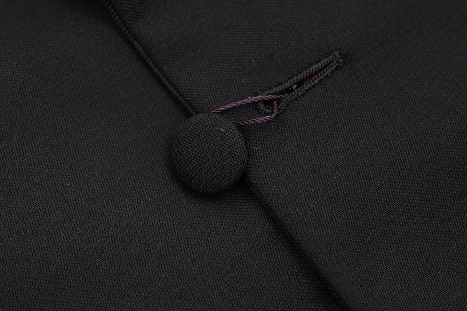 $5600 ISAIA NAPOLI Black Tuxedo Formal Jacket Wool / Mohair 40 US / 50 EU 7R