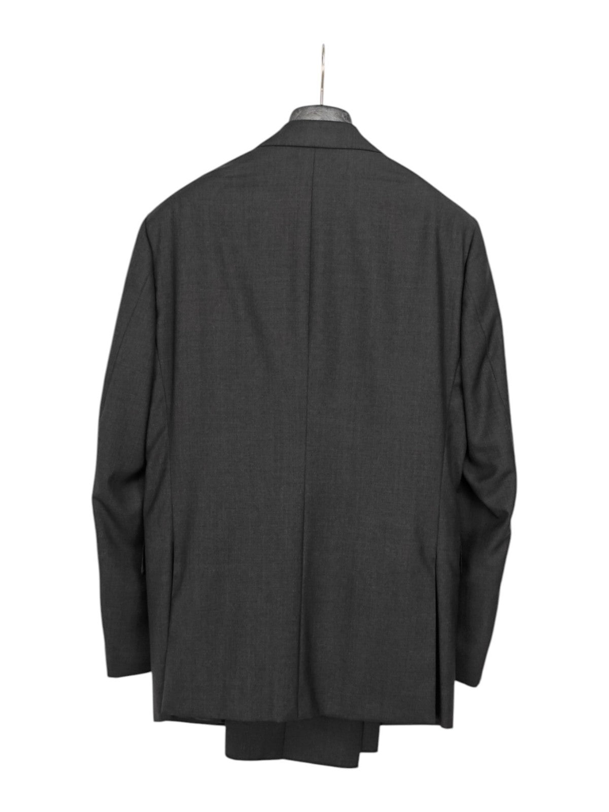 $2200 RAFFAELE CARUSO Gray 3 Pcs Suit LORO PIANA Wool 130's / Silk 36 US 46 EU
