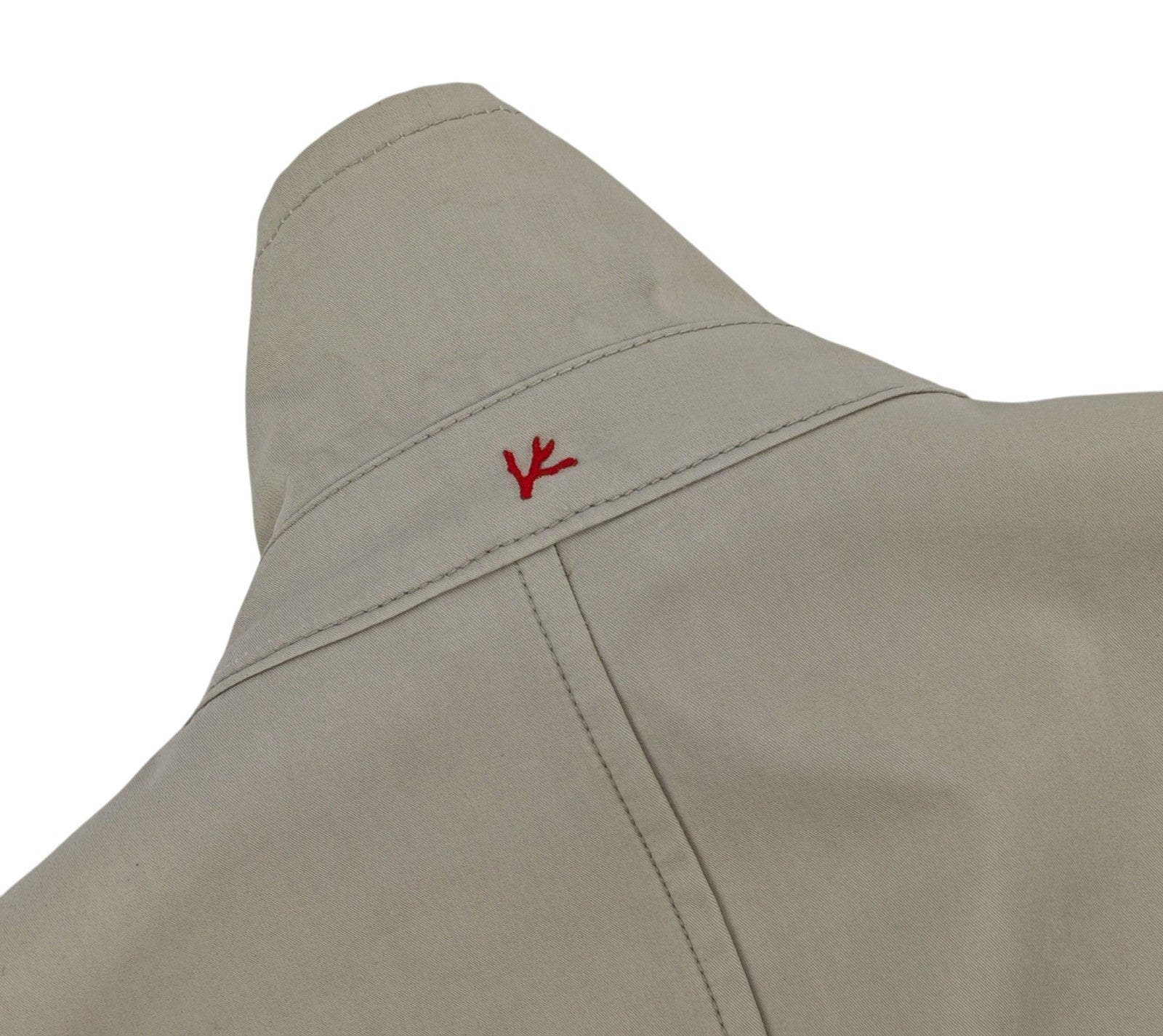 4250$ ISAIA "San Gennaro" Ivory Car Coat Jacket Cotton - Silk 38 US / 48 EU R
