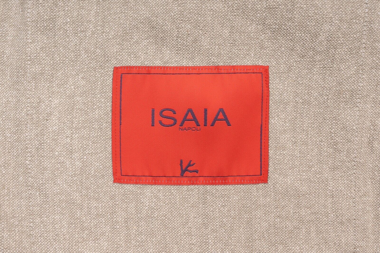 $3900 ISAIA NAPOLI Beige Hand-Sewn Safari Jacket Coat Cotton Size XS