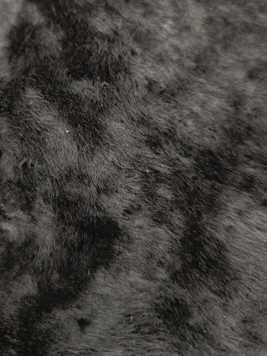4500$ HETTABRETZ Black Shearling Leather Coat Nappa Made Italy 38 US / 48 IT