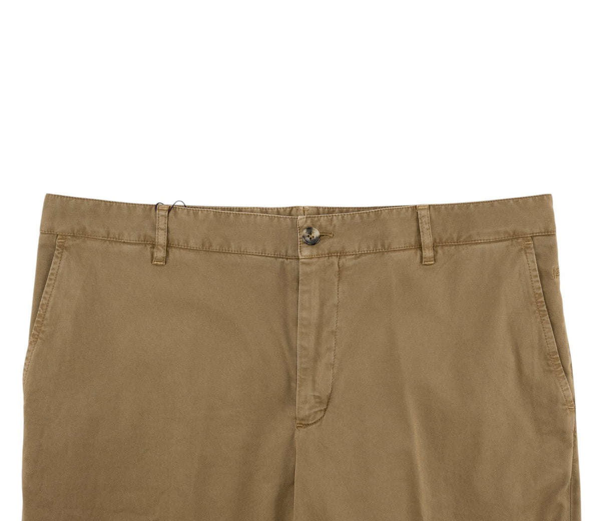 720$ ISAIA NAPOLI Dark Beige Chino Pant Cotton Regular Fit 38 US / 54 EU