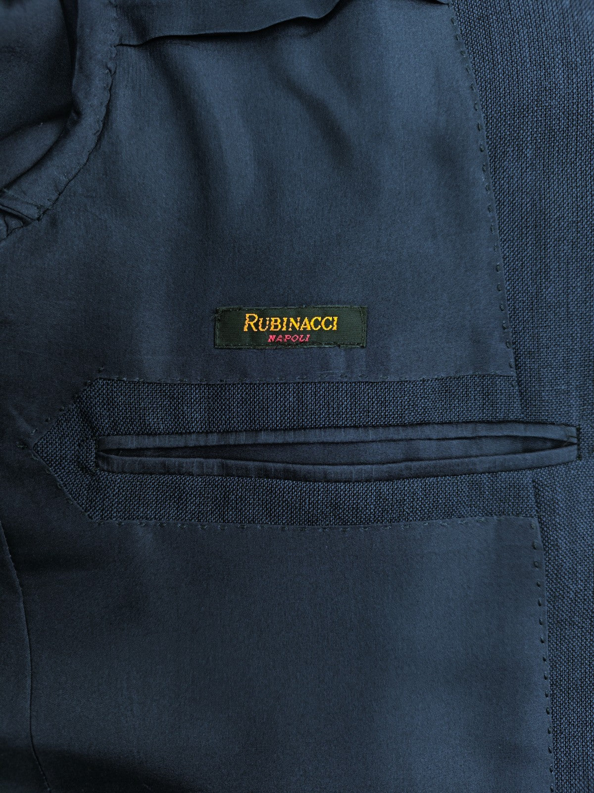 $2250 RUBINACCI LONDON HOUSE Blue Hand-Sewn Jacket Sport Coat Wool 38 US / 48 EU