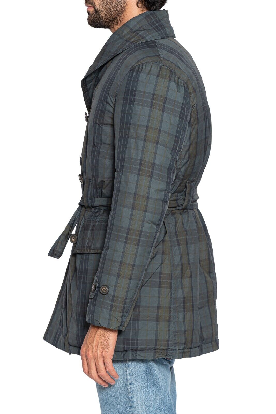 750$ M.I.D.A TOKYO-FIRENZE Trench Puffer in CASHBALL Cashmere Filled 38 US 48 EU