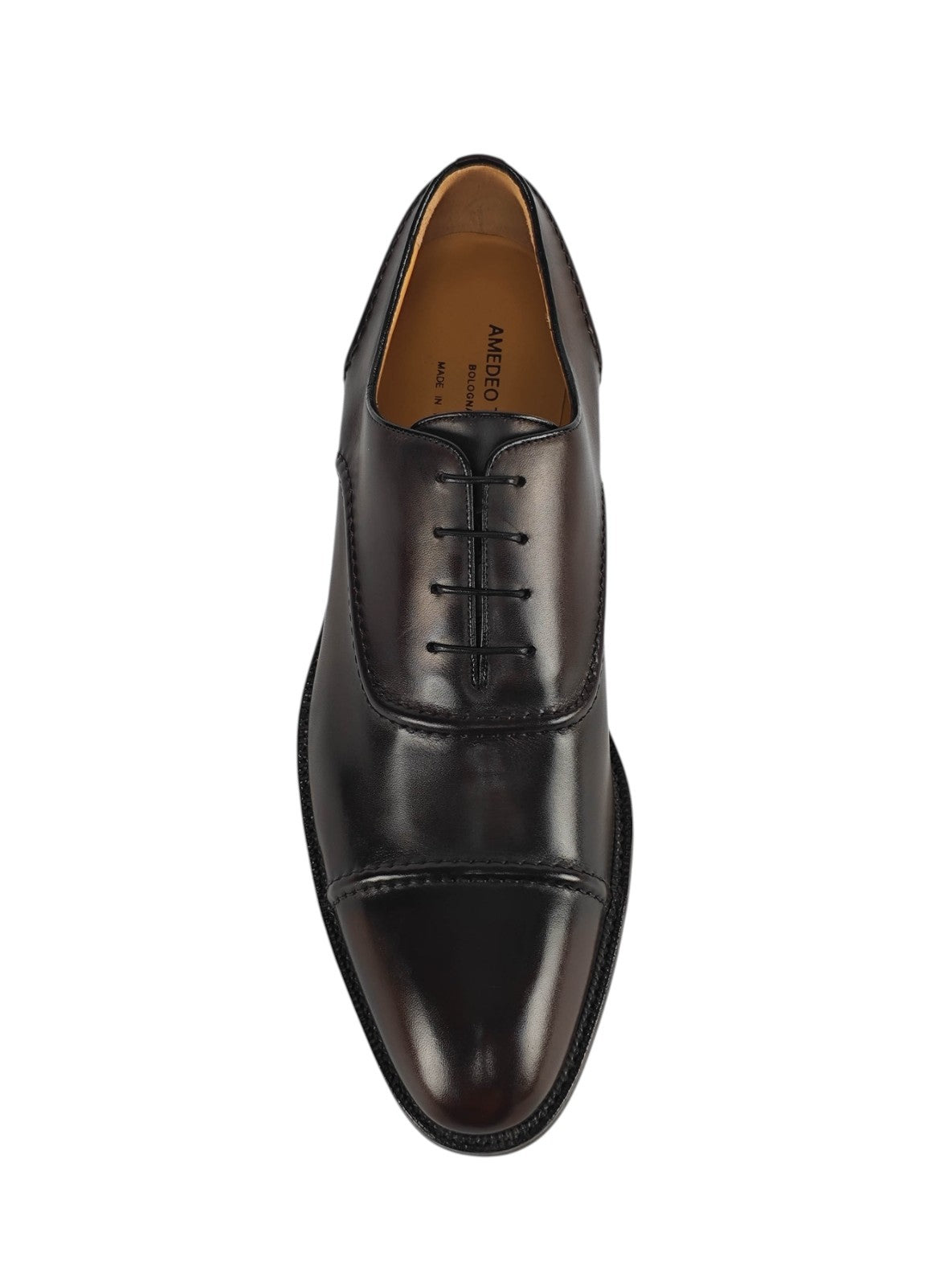 1300$ TESTONI "Piuma" Sant'Eulalia Oxford Shoes Calf Brown 10 UK 11 US 44 IT