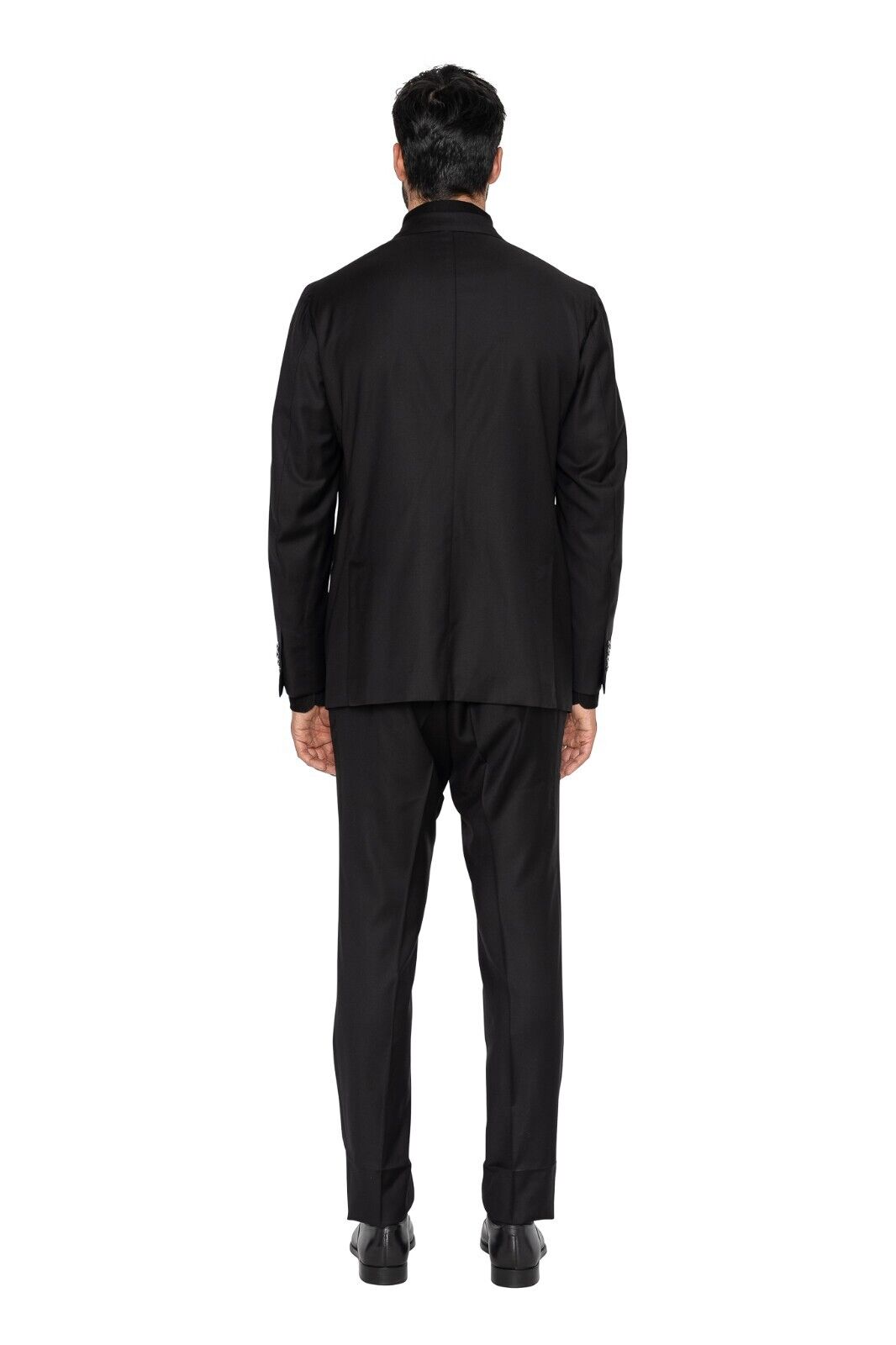 $6500 ISAIA NAPOLI Blak Hand-Sewn Suit Wool 160's 15,5 Microns 42 US / 52 EU 7R