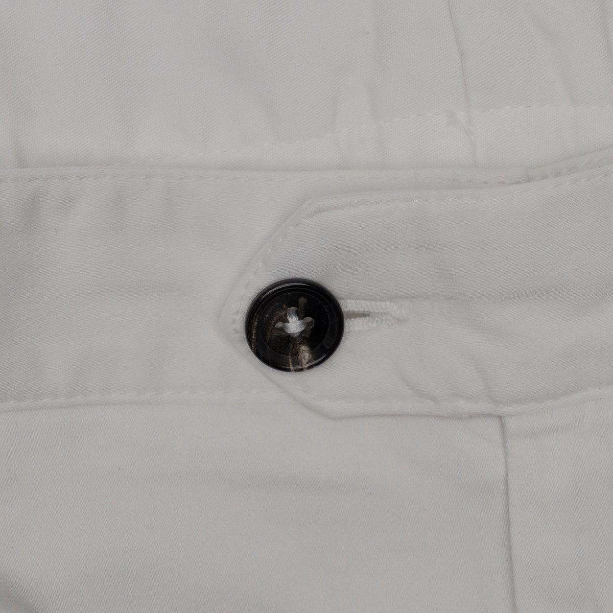 850$ ISAIA NAPOLI White Chino Pant Cotton Cashmere Tapered Fit 38 US / 54 EU