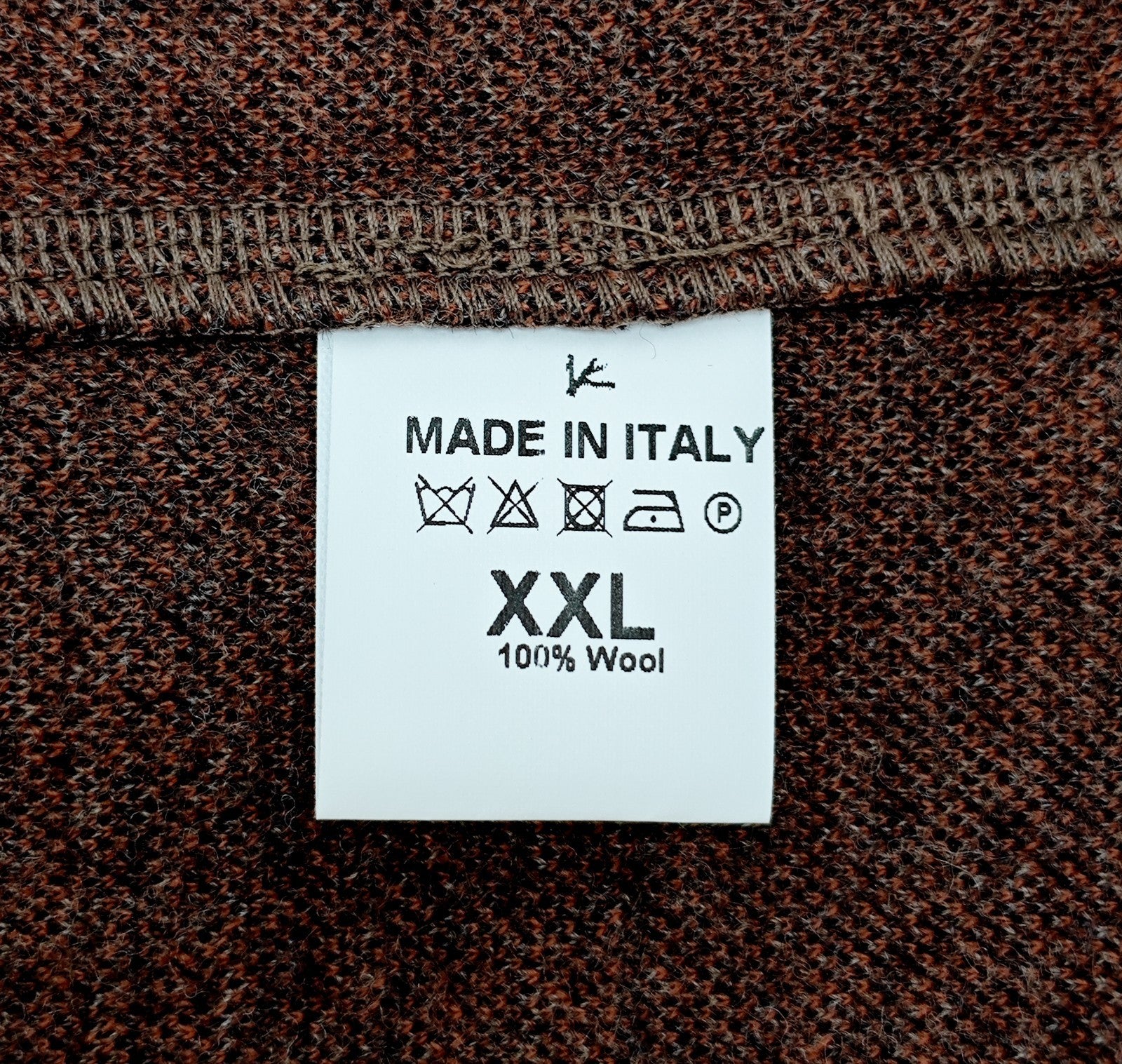 $1850 ISAIA NAPOLI Brown Hand-Sewn Overshirt Jacket Plaid Flannel Wool Size XXL