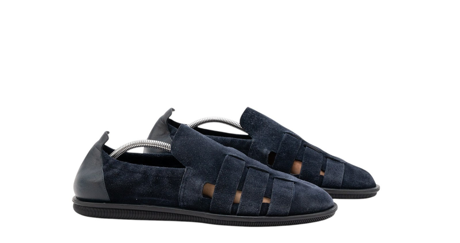 1200$ GIORGIO ARMANI Fisherman Shoes Sandals Blue Suede 9 UK / 10 US / 43 IT