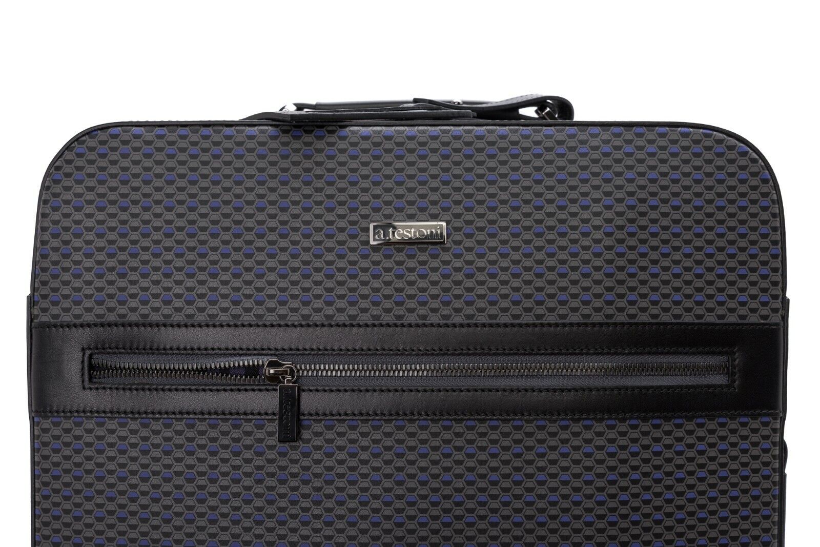 $2950 Testoni Bologna Suitcase Travel Luggage Trolley Cloud OPTICAL Calf