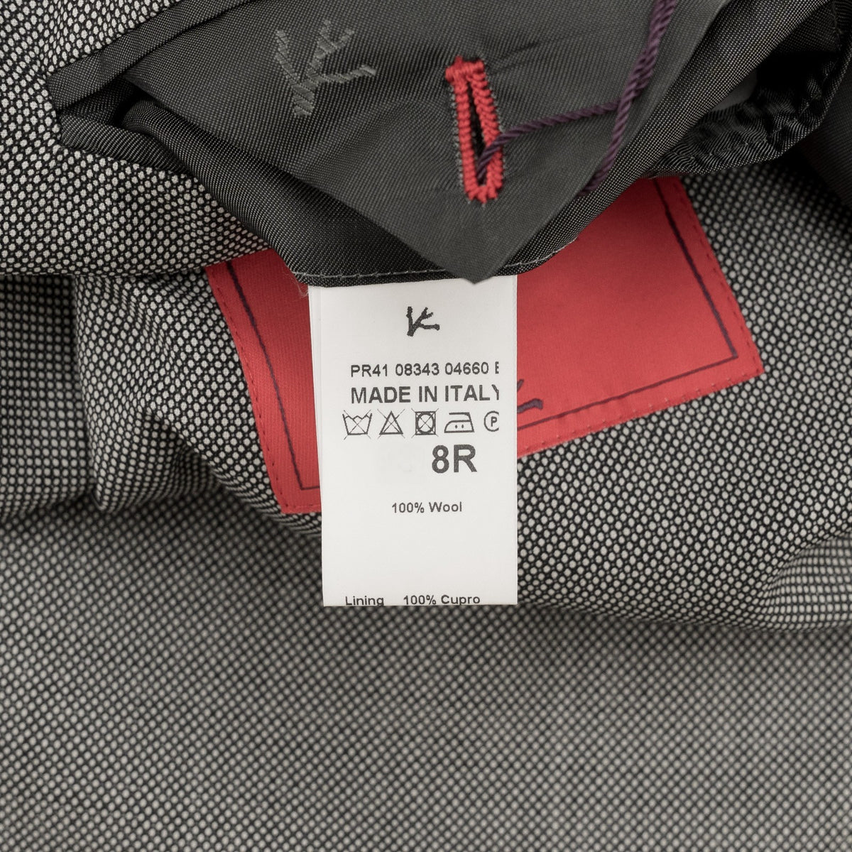 $6850 ISAIA NAPOLI "Capri" Gray Suit Hand-Sewn Fine Wool Grisaglia