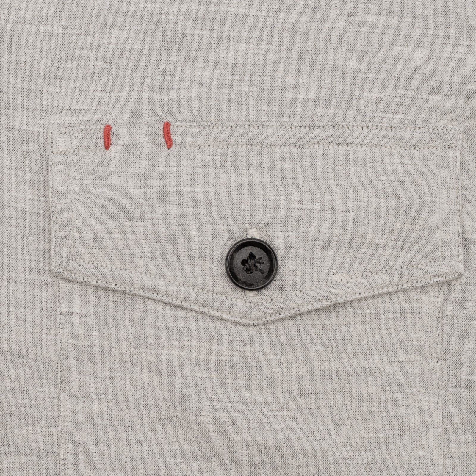 $1350 ISAIA NAPOLI Gray Hand-Sewn Overshirt Jacket Wool Silk Linen Size M