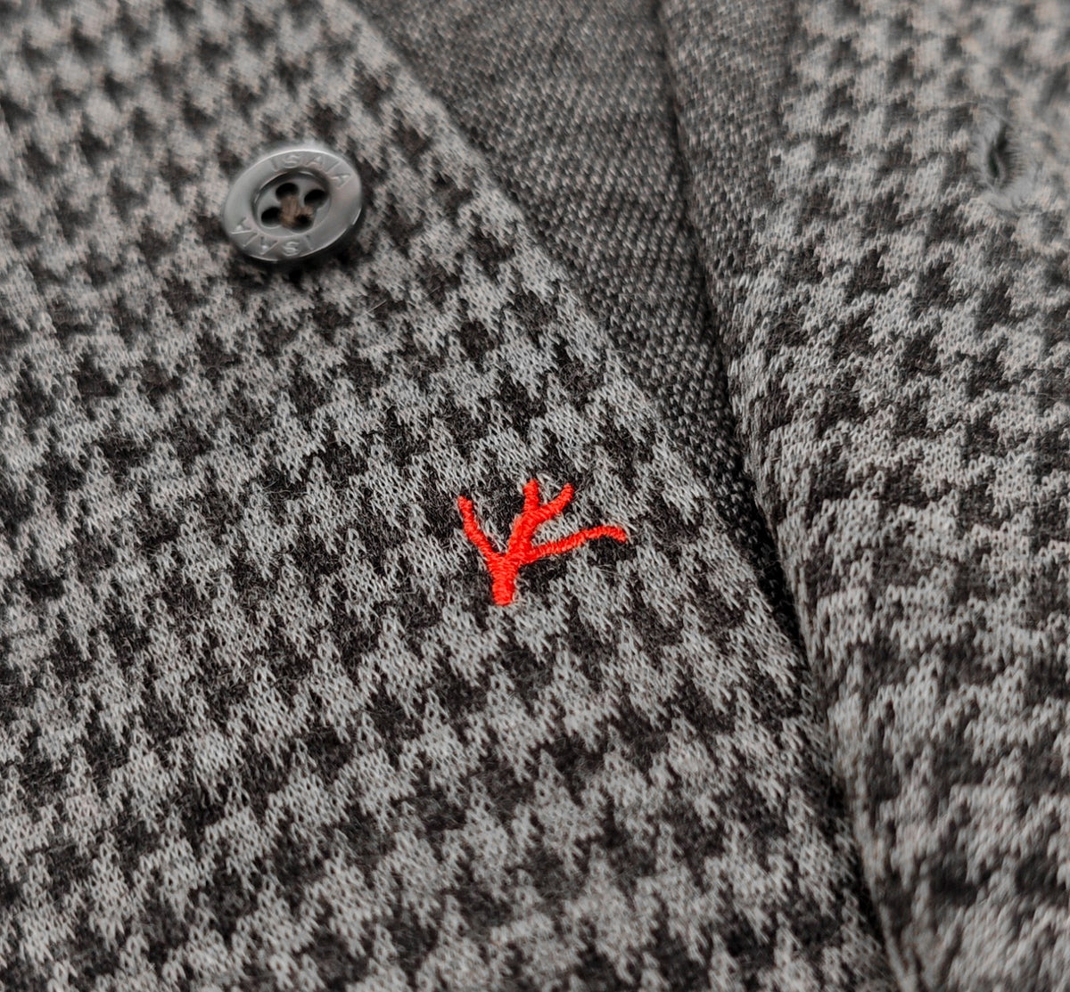 1650$ ISAIA "Comfort Project" Gray Shirt Houndstooth 100% Cashmere 16.5 - 42