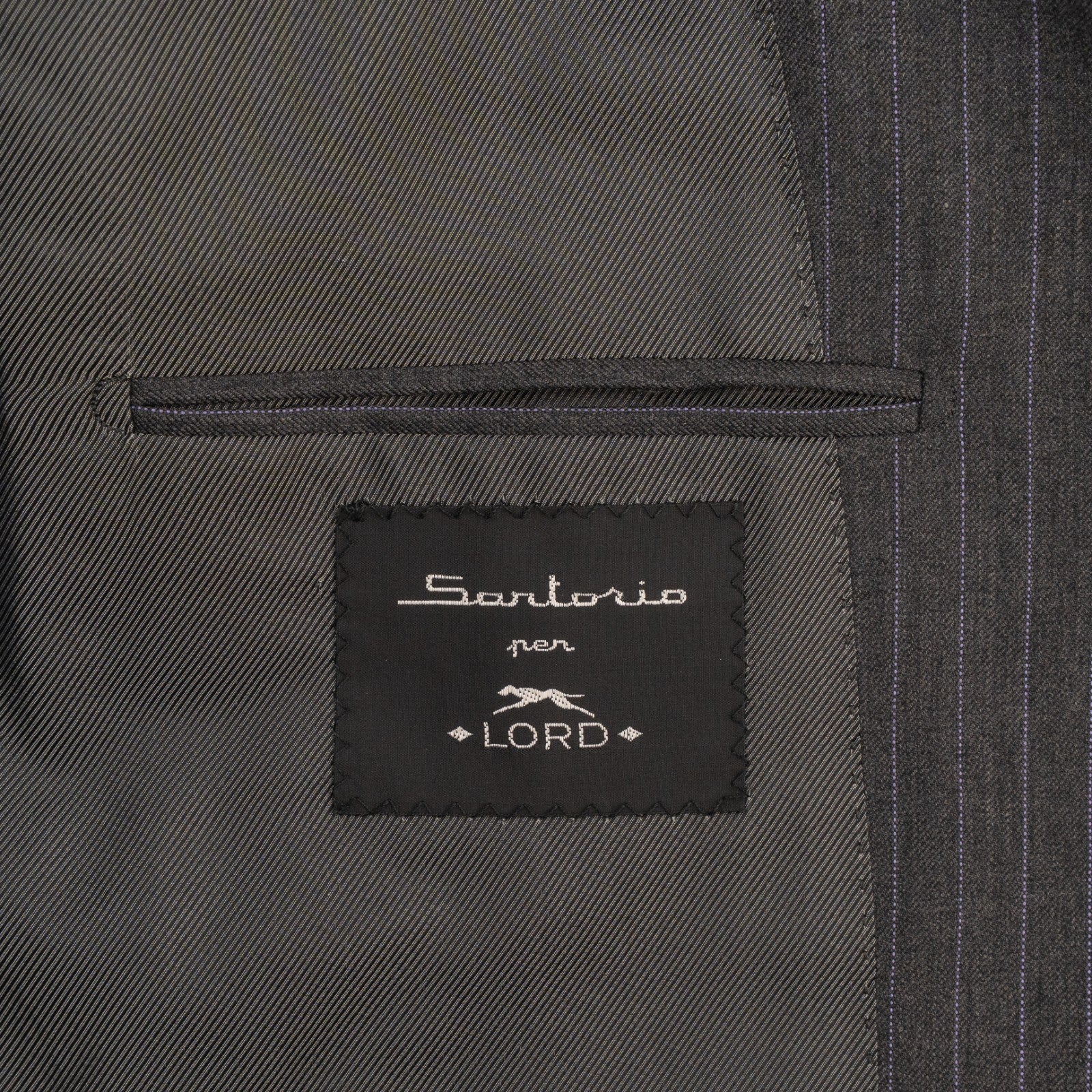 2900$ SARTORIO NAPOLI by KITON Gray Suit Wool 120's Pinstripe 46 US / 56 IT