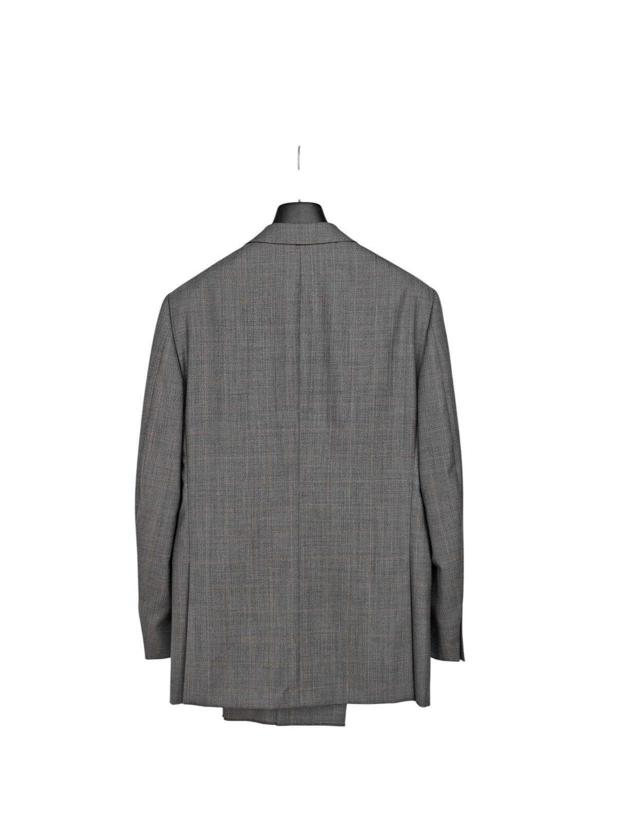 $4450 ERMENEGILDO ZEGNA Gray Glen Plaid Suit Fine Wool 38 US / 48 EU R