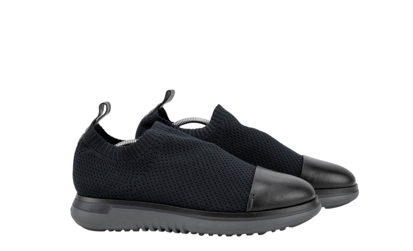 920$ GIORGIO ARMANI Shoes Slip on Sneakers Blue Tech + Leather 10 UK 11 US 44 IT