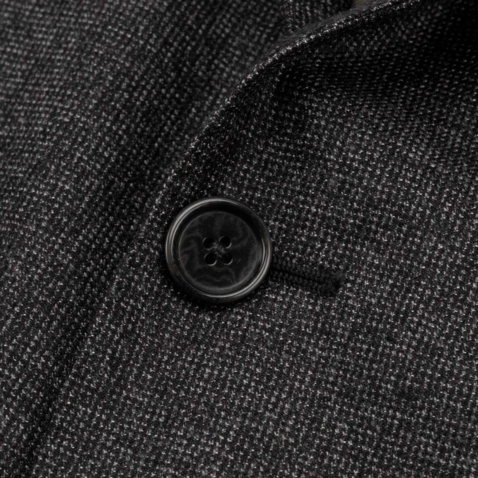 $2400 RAFFAELE CARUSO Dark Gray 3/2 Roll Suit Wool Textured 46 US / 56 EU