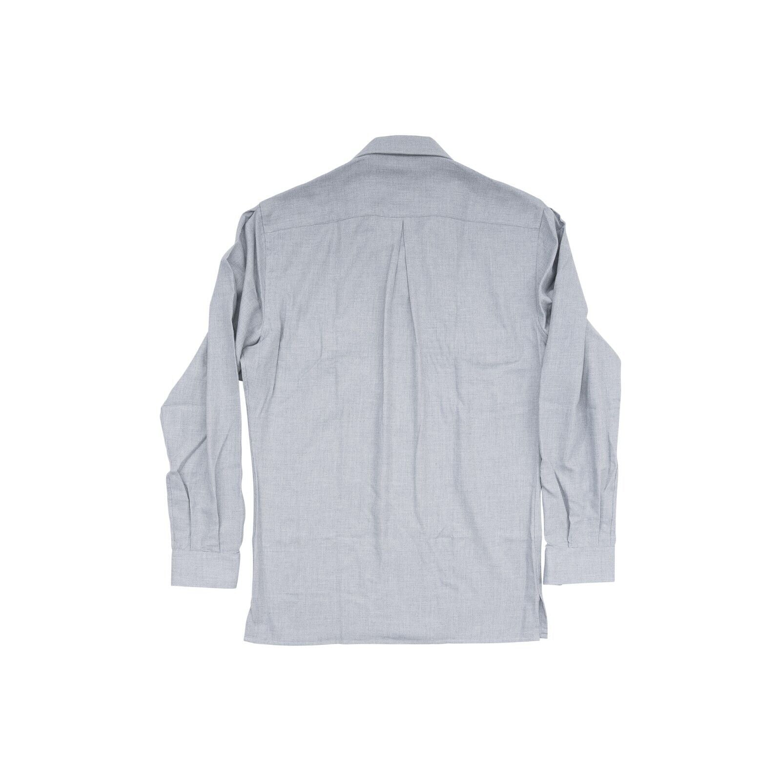 1400$ LUXURY MAROL BOLOGNA Safari Jacket Light Blue Shirt Cashmere Blend 16 - 41