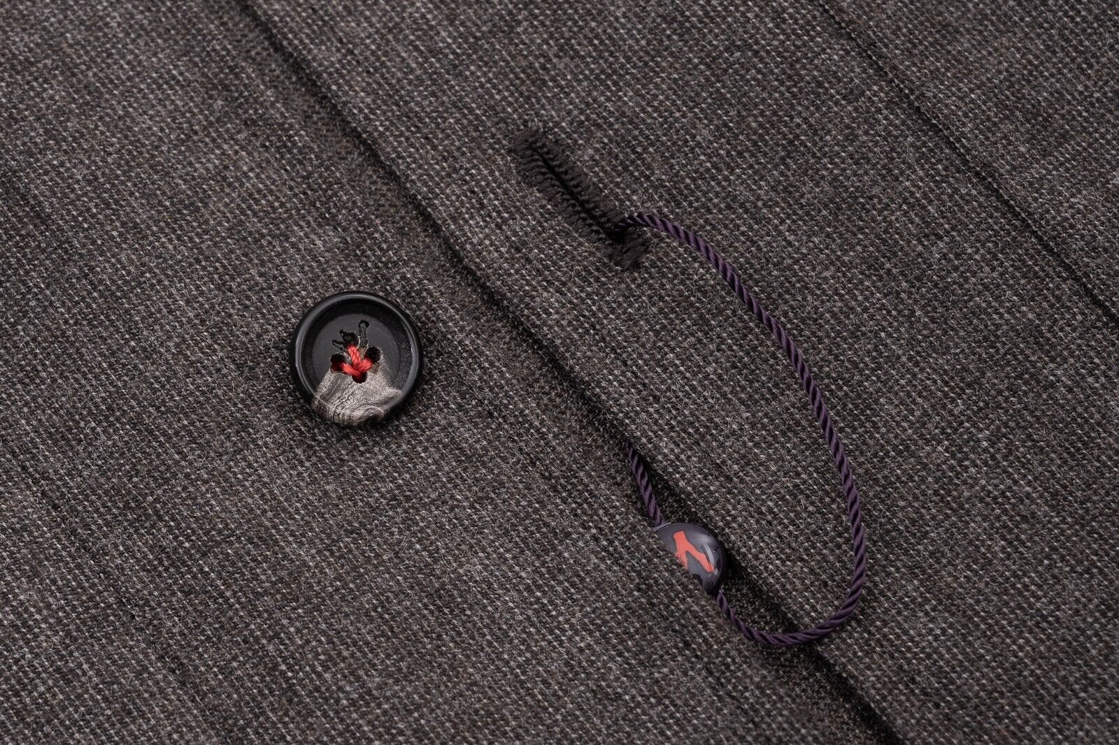 $3500 ISAIA NAPOLI Brown Overshirt Jacket Wool Sz M ( Similar to S Size )
