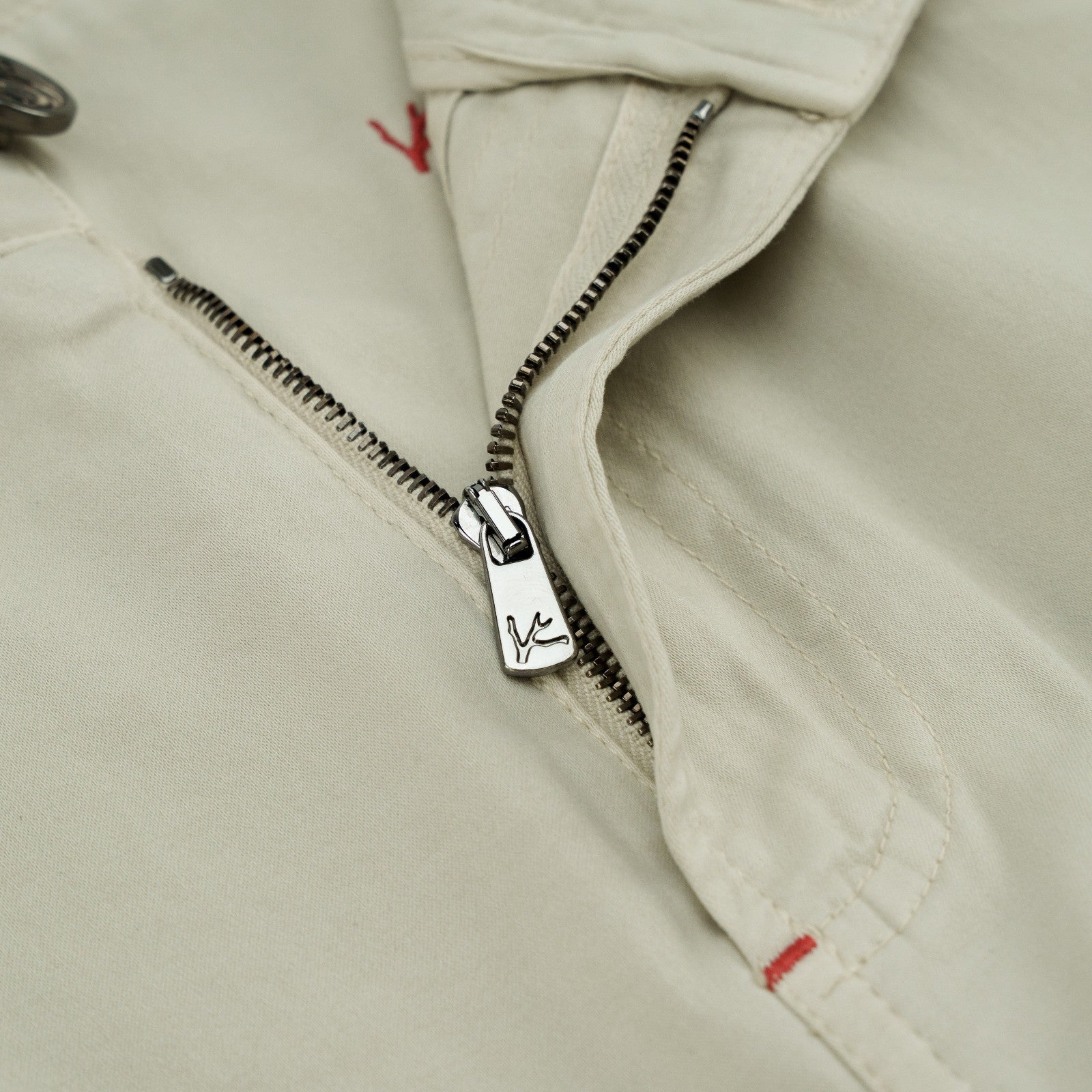 690$ ISAIA NAPOLI Ivory 5 Pocket Pant Cashmere - Cotton Slim 34 US / 50 EU