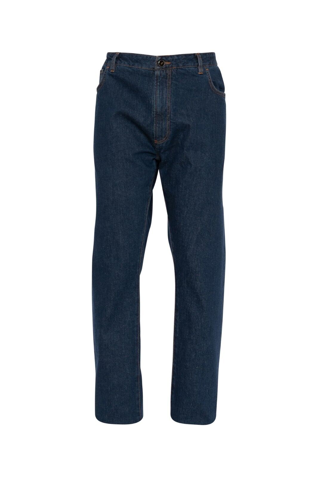 690$ ISAIA NAPOLI Dark Blue Denim Jeans Trousers Pant Cotton 40 US / 56 EU
