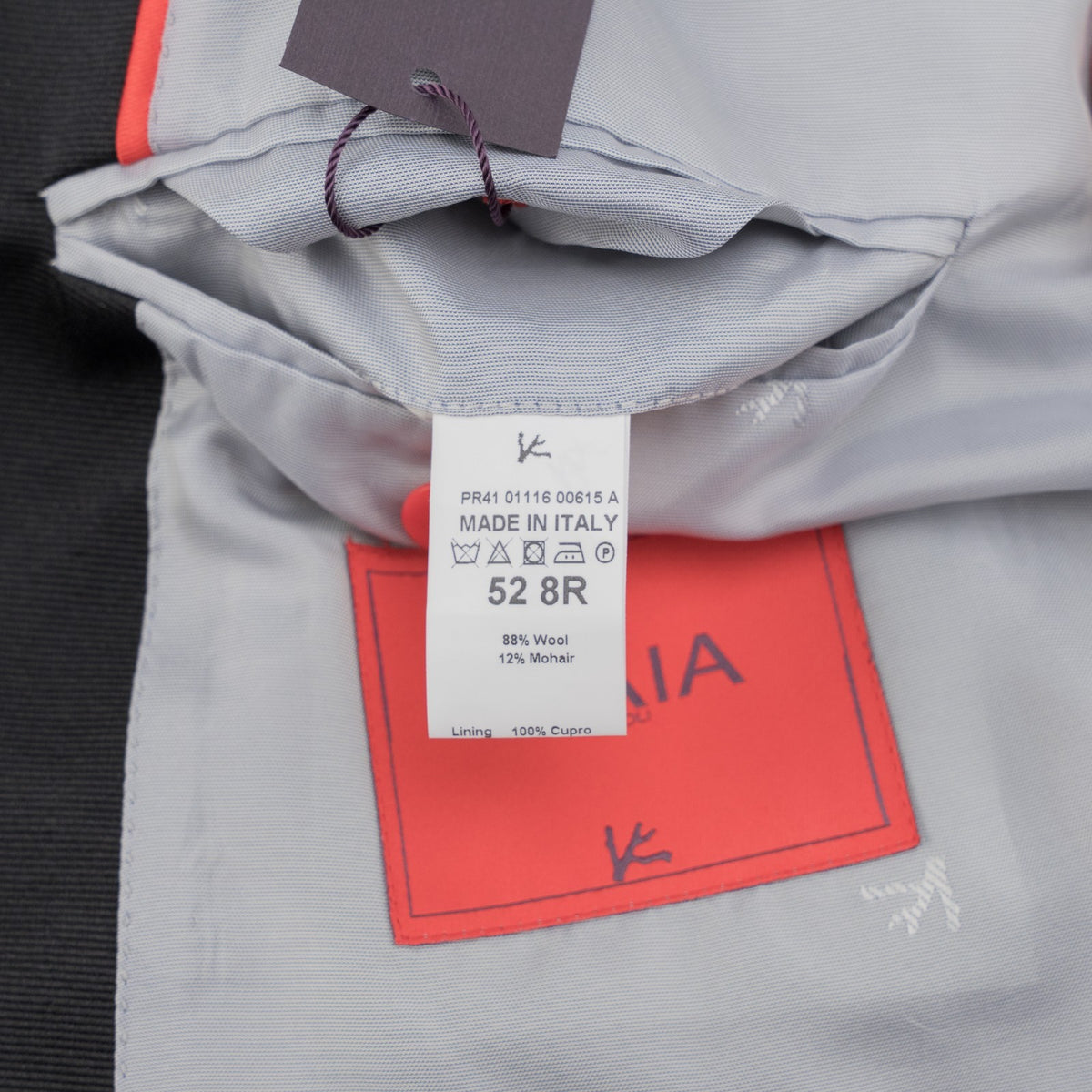 $7120 ISAIA NAPOLI "Capri" Black Tuxedo Suit Wool - Mohair 42 US / 52 EU 8R