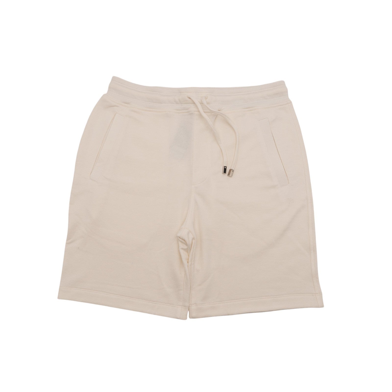 1100$ ISAIA NAPOLI Ivory Drawstring Short Track Pant Silk / Cotton Size L
