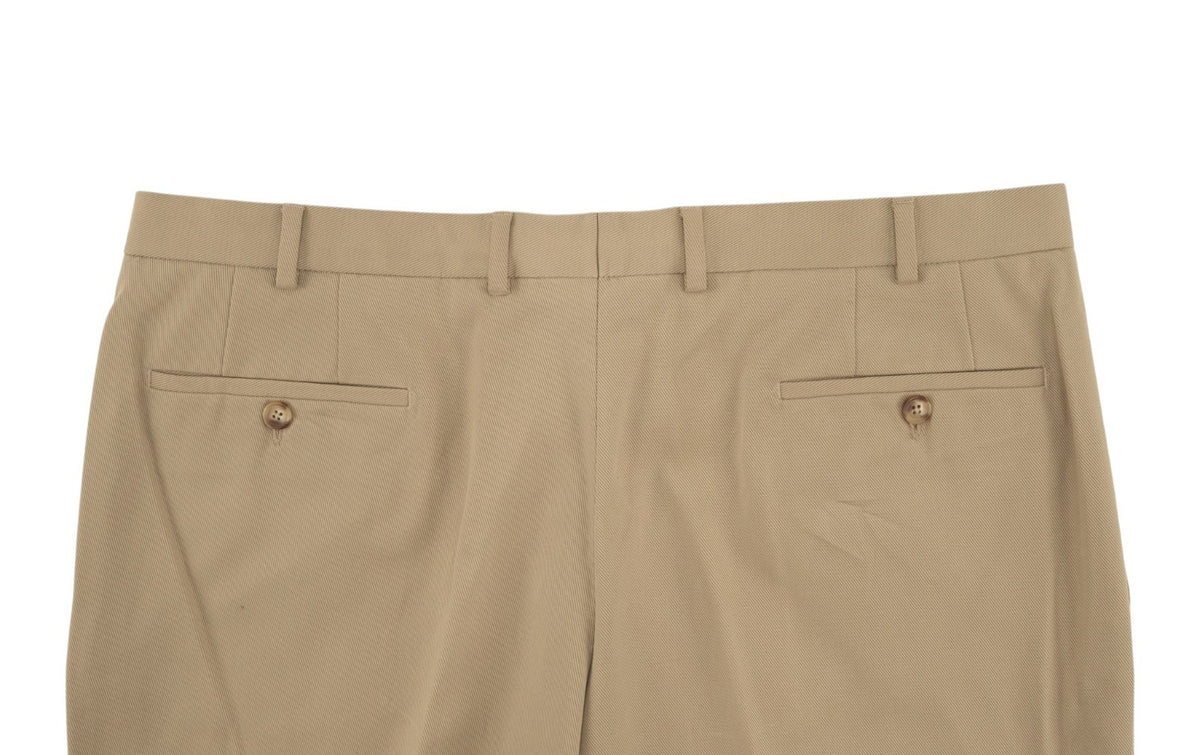 700$ BURBERRY LONDON Beige Chino Cotton Trouser Pant Regular Fit 42 US / 58 EU