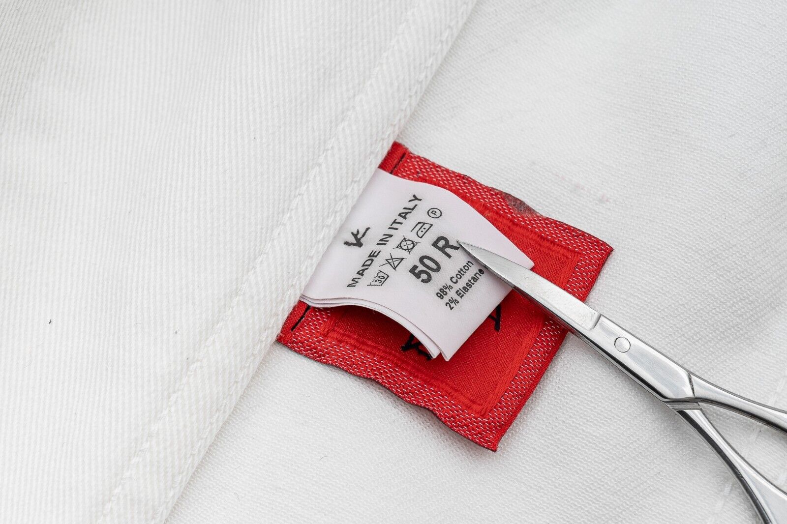 1200$ ISAIA NAPOLI White Trucker Denim Japan Jacket Coat 100% Cotton