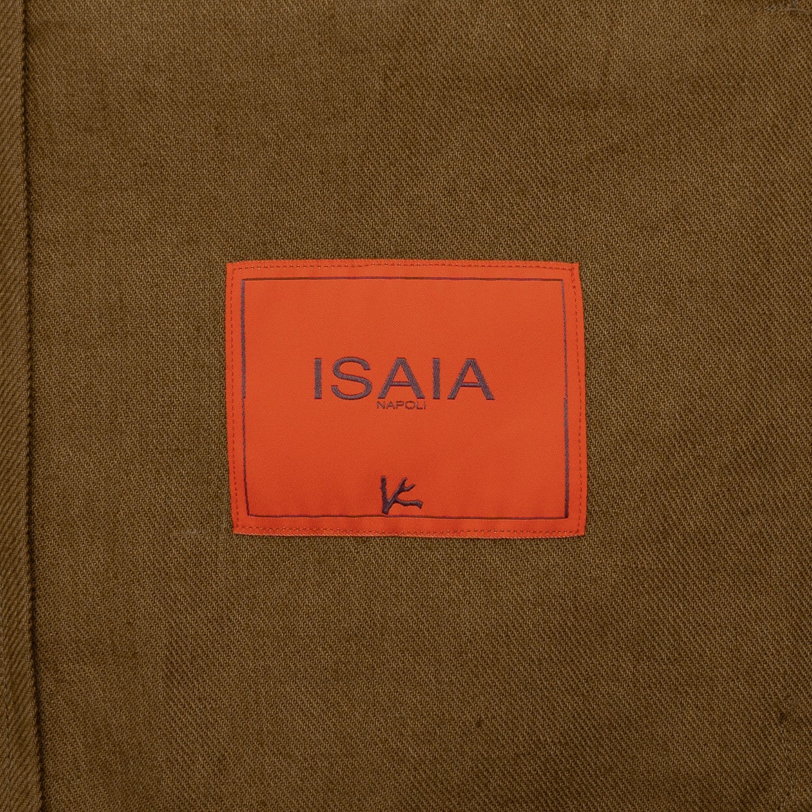 $2800 ISAIA NAPOLI Tobacco Hand-Sewn Safari Jacket 100% Linen 38 US / 48 EU