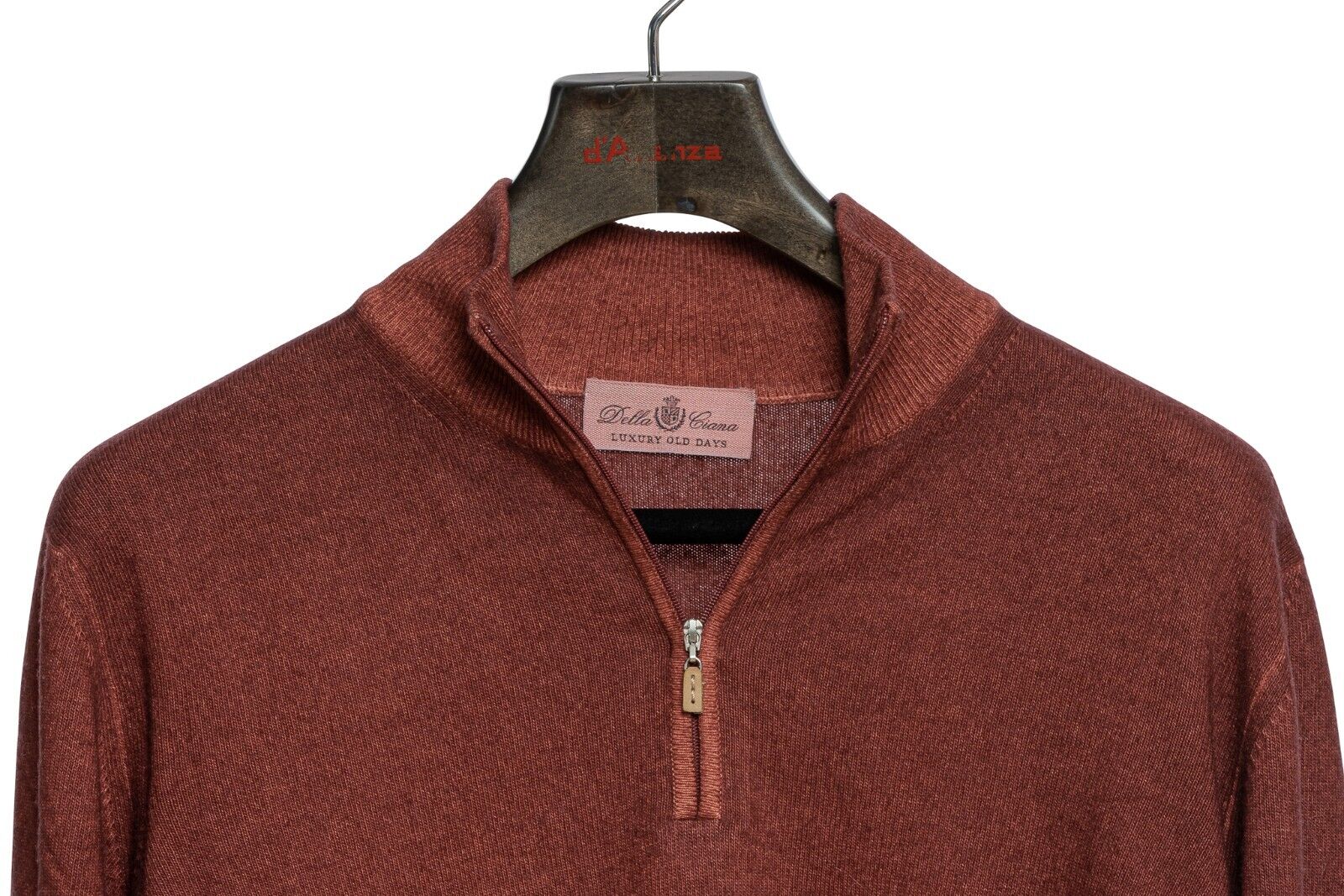 DELLA CIANA Cashmere Half Zip Sweater Merinos Wool / Cashmere 40 US / 50 EU