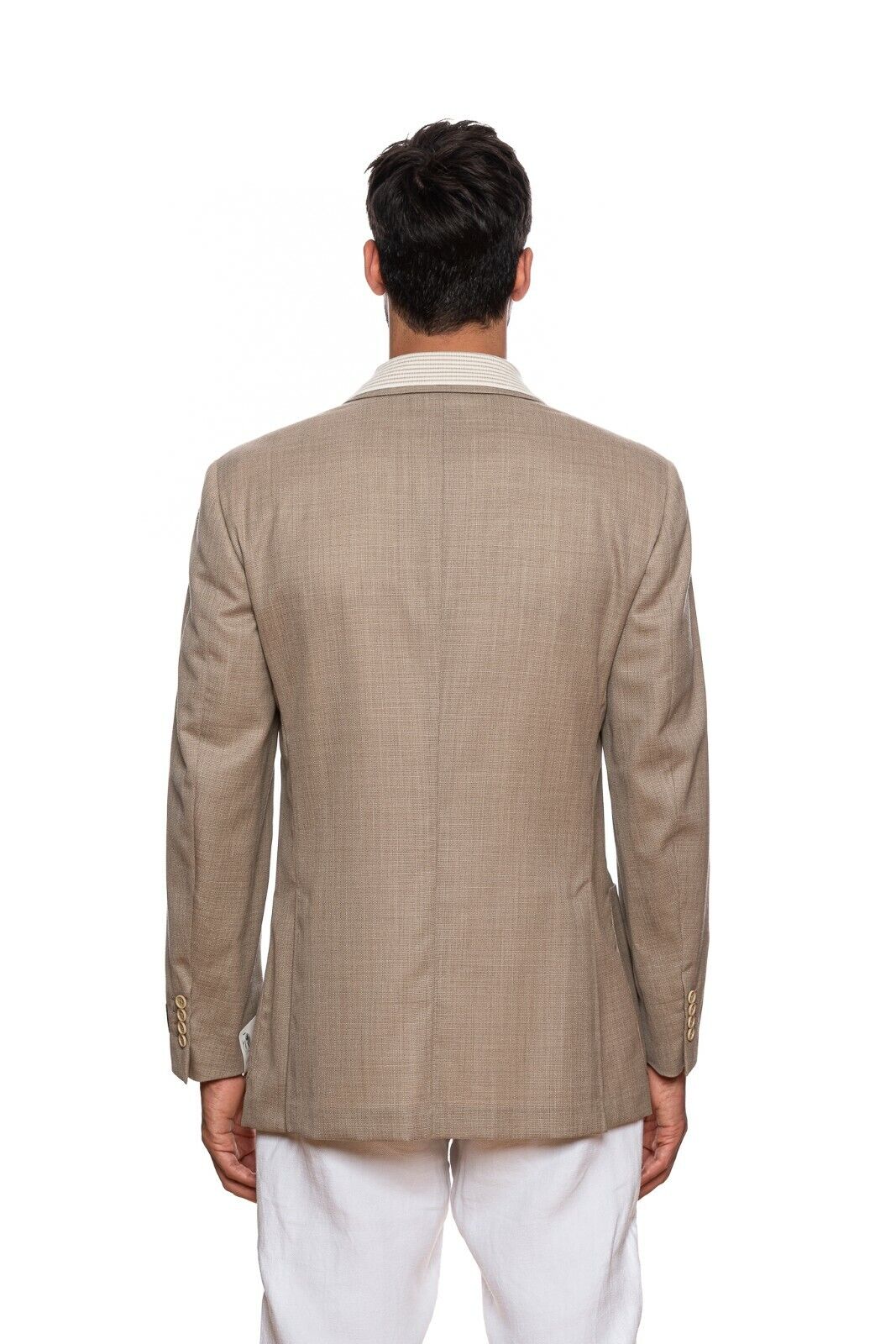 BELVEST Light Beige Wool Super 120's Jacket Blazer 46 US / 56 EU 6R