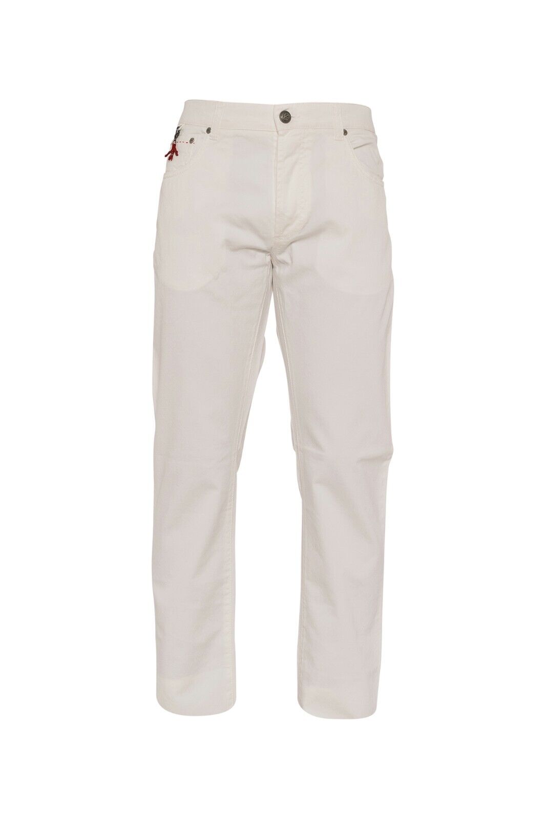 690$ ISAIA NAPOLI White Denim Jeans Trousers Pant Cotton 38 US / 54 EU