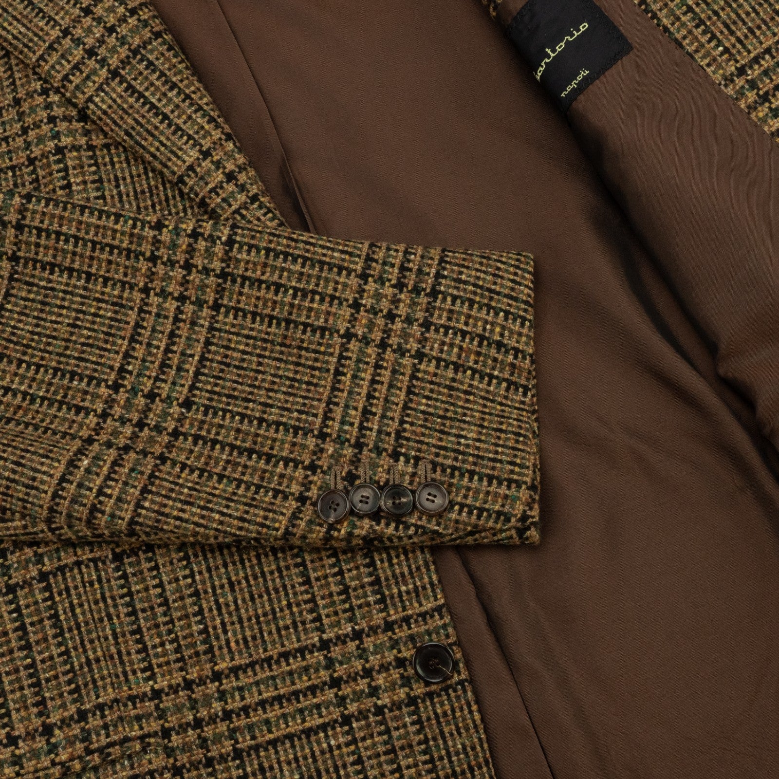 2750$ SARTORIO KITON Brown 3/2 Roll Jacket Sport Coat 100% Cashmere 42 US 52 EU
