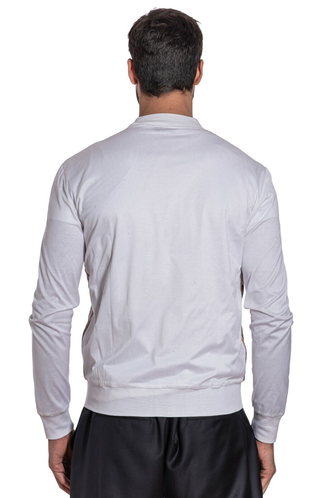 LUXURY 2250$ GERLIN Jacket Bomber 100% Silk & Cotton LISLE Sz M BIJAN