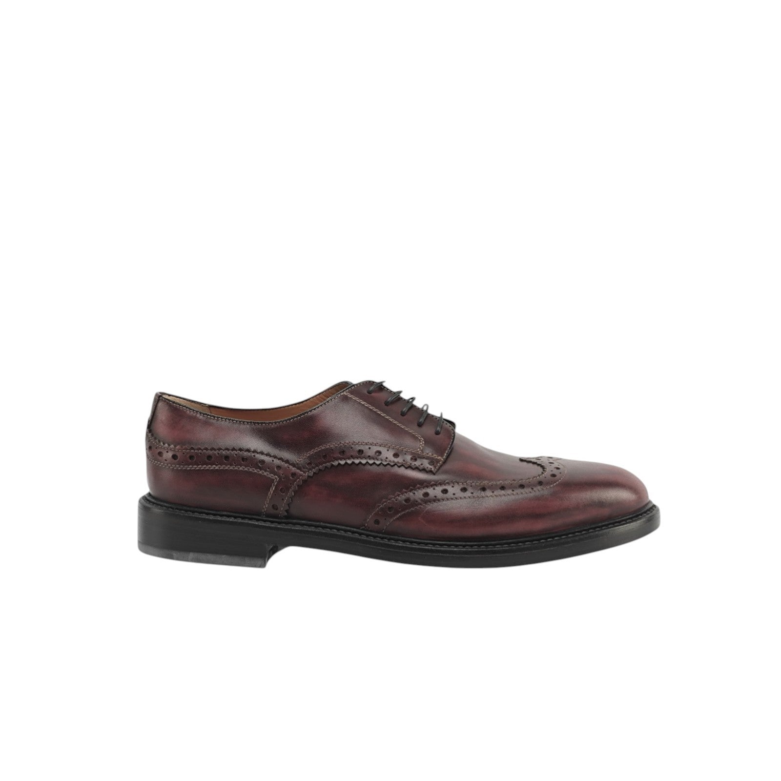 1250$ TESTONI Derby Shoes Shaded Calf Amaranth 8 UK / 9 US / 42 IT