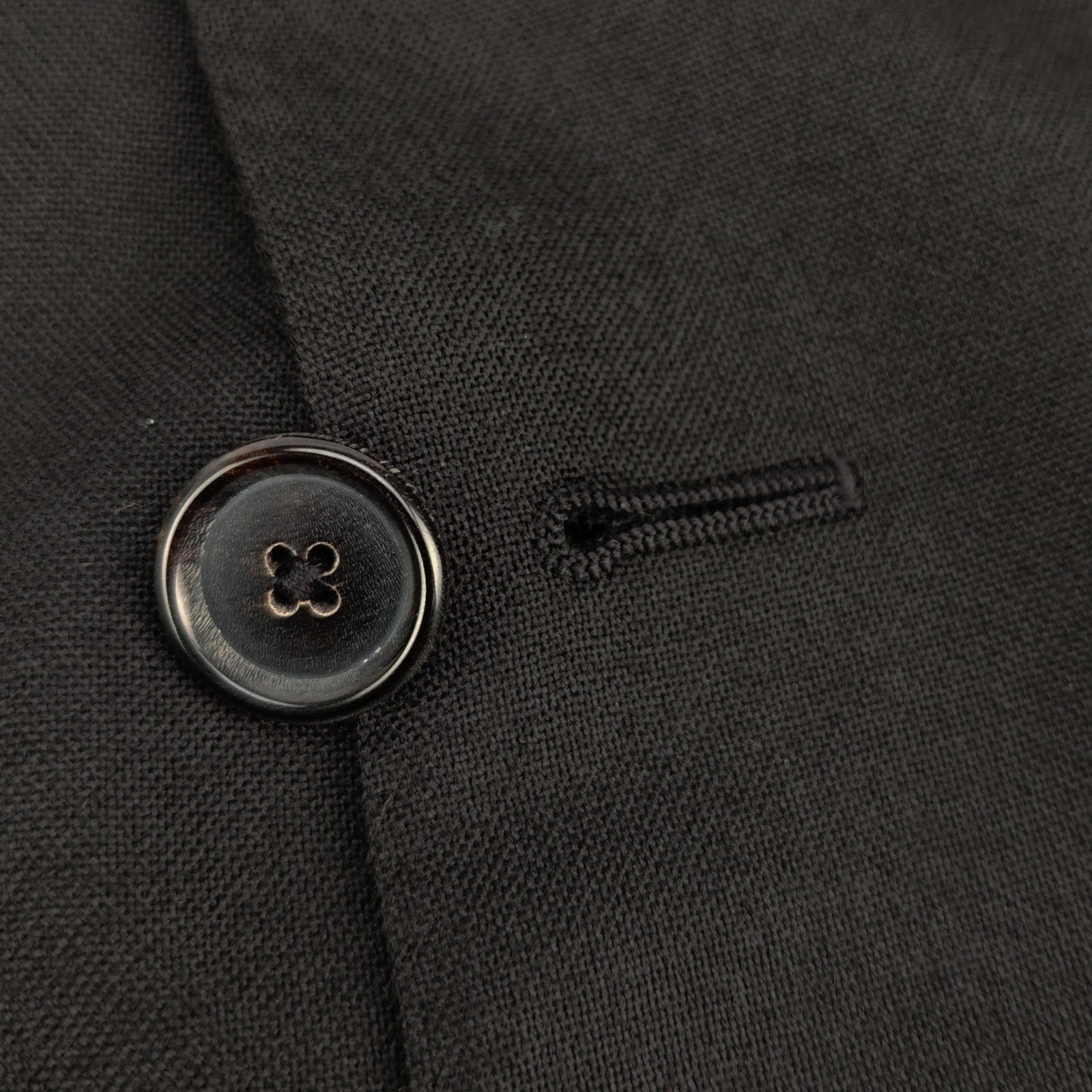 2200$ RAFFAELE CARUSO Black 3/2 Roll Sport Coat 100% Cashmere 42 US / 52 IT 7R