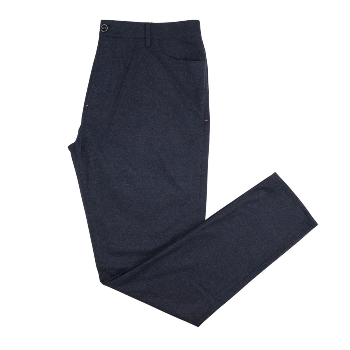 1100$ ISAIA NAPOLI Blue Navy 5 Pockets Pant Wool - Cashmere Slim 42 US / 58 EU