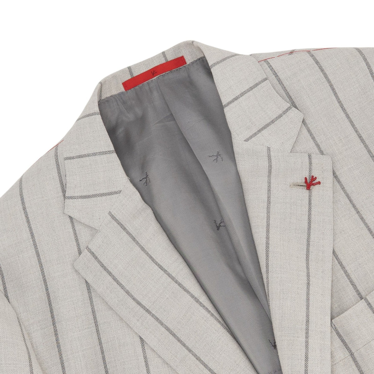 $6850 ISAIA NAPOLI "Capri" Light Beige Suit Wool - Silk - Linen 40 US / 50 EU 8R