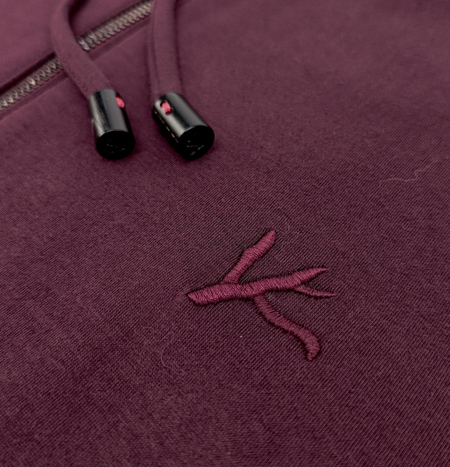 $2600 ISAIA NAPOLI Burgundy Hooded Tracksuit Jogging Jersey Cotton Size L