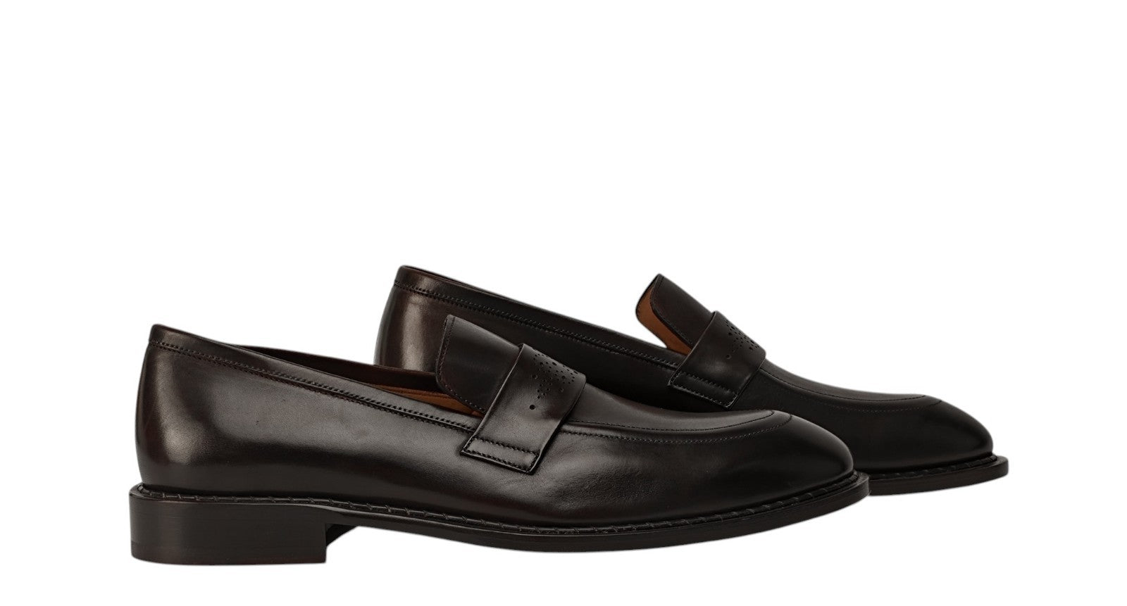 1300$ TESTONI Loafer BOLOGNESE CONSTRUCTION Lux Calf Cigar 8 UK / 9 US / 42 IT