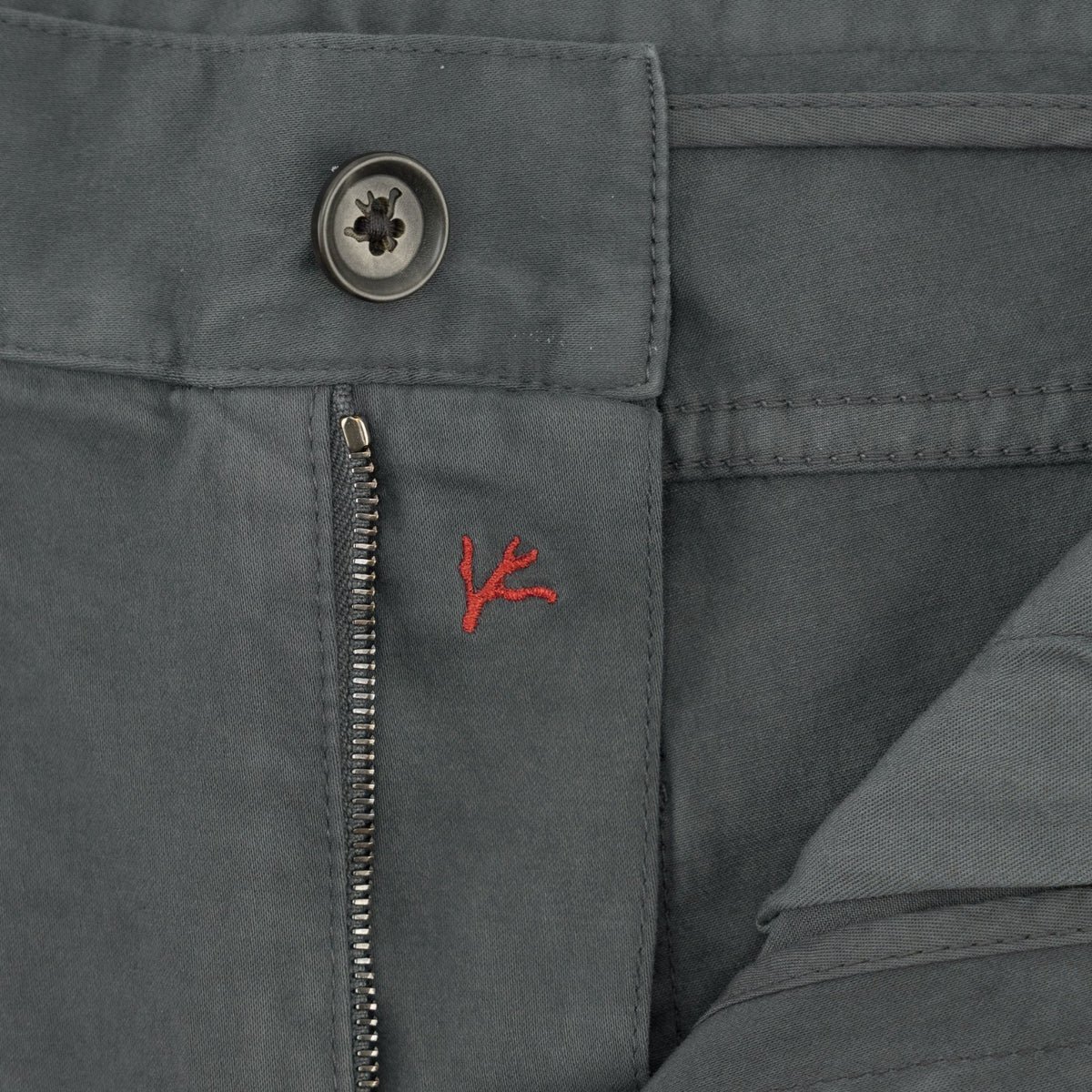 925$ ISAIA NAPOLI "SpaccaNapoli" Gray Pant Chin Cotton Cashmere Reg 32 US 48 EU