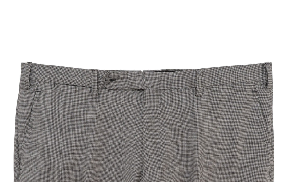 $2700 SARTORIA PARTENOPEA Total Hand-Sewn Suit Wool 140's Gray Houndstooth