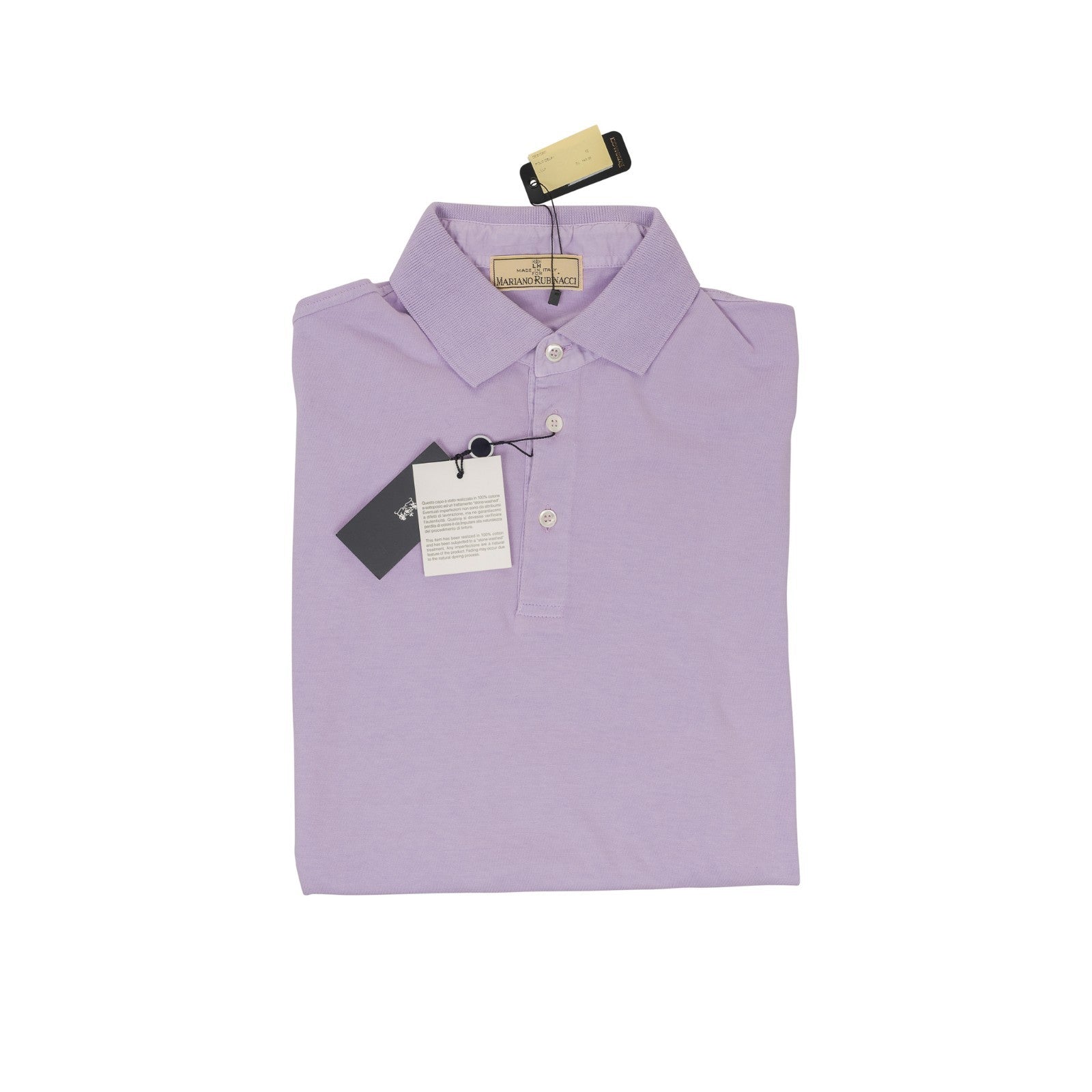 320$ RUBINACCI NAPOLI Lilac Polo Delavè Cotton 42 US / 52 EU